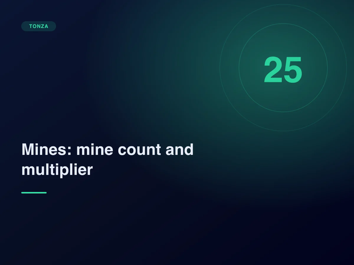 Mines explained: how the mine count changes multiplier and risk